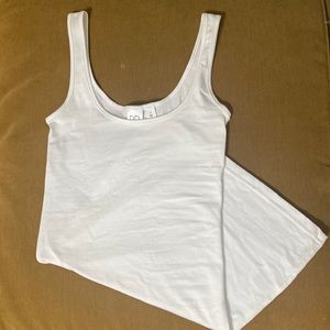 Plain white tank top